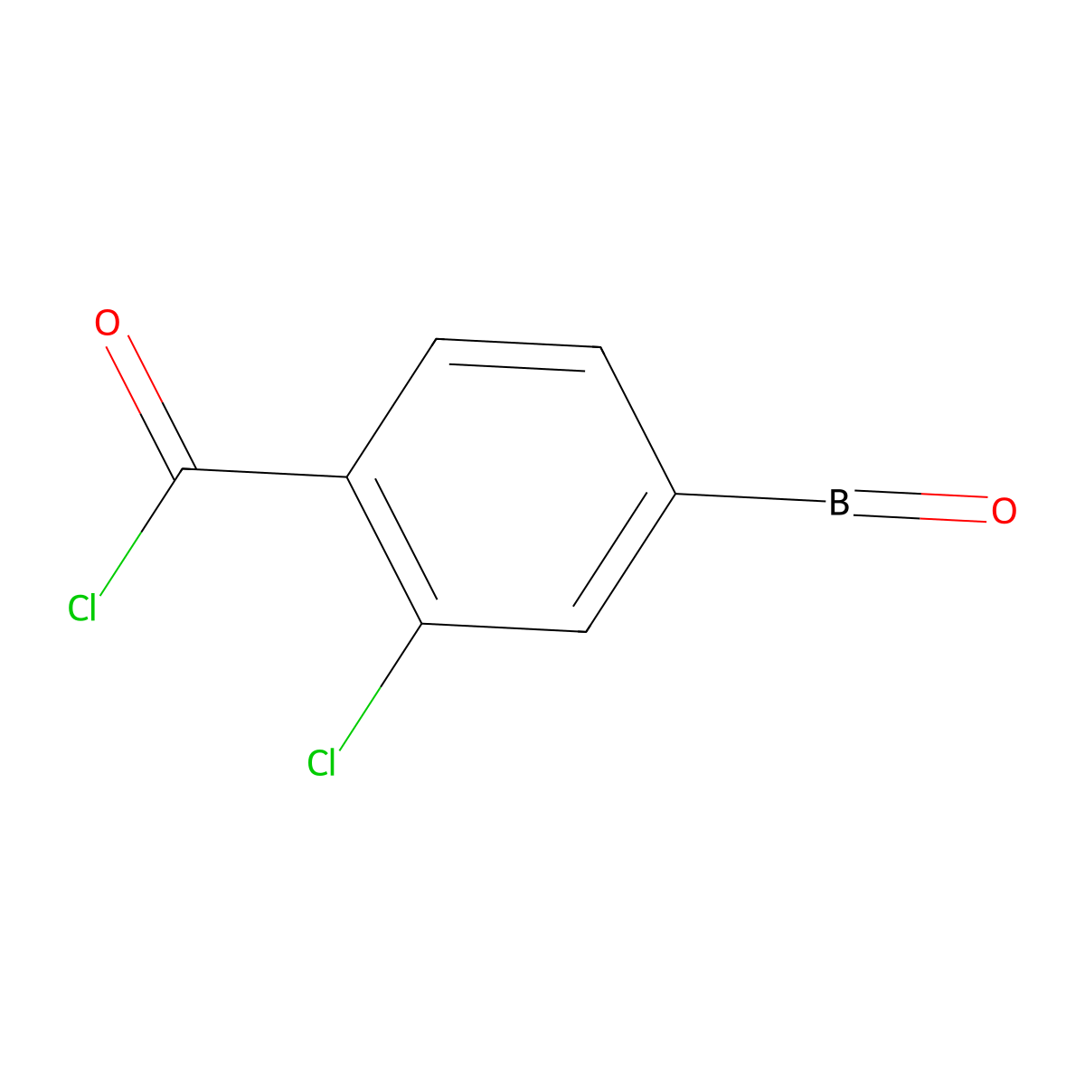 2-Chloro-4-(oxoboranyl)benzoyl chloride molecular structure, CAS 1310383-97-1