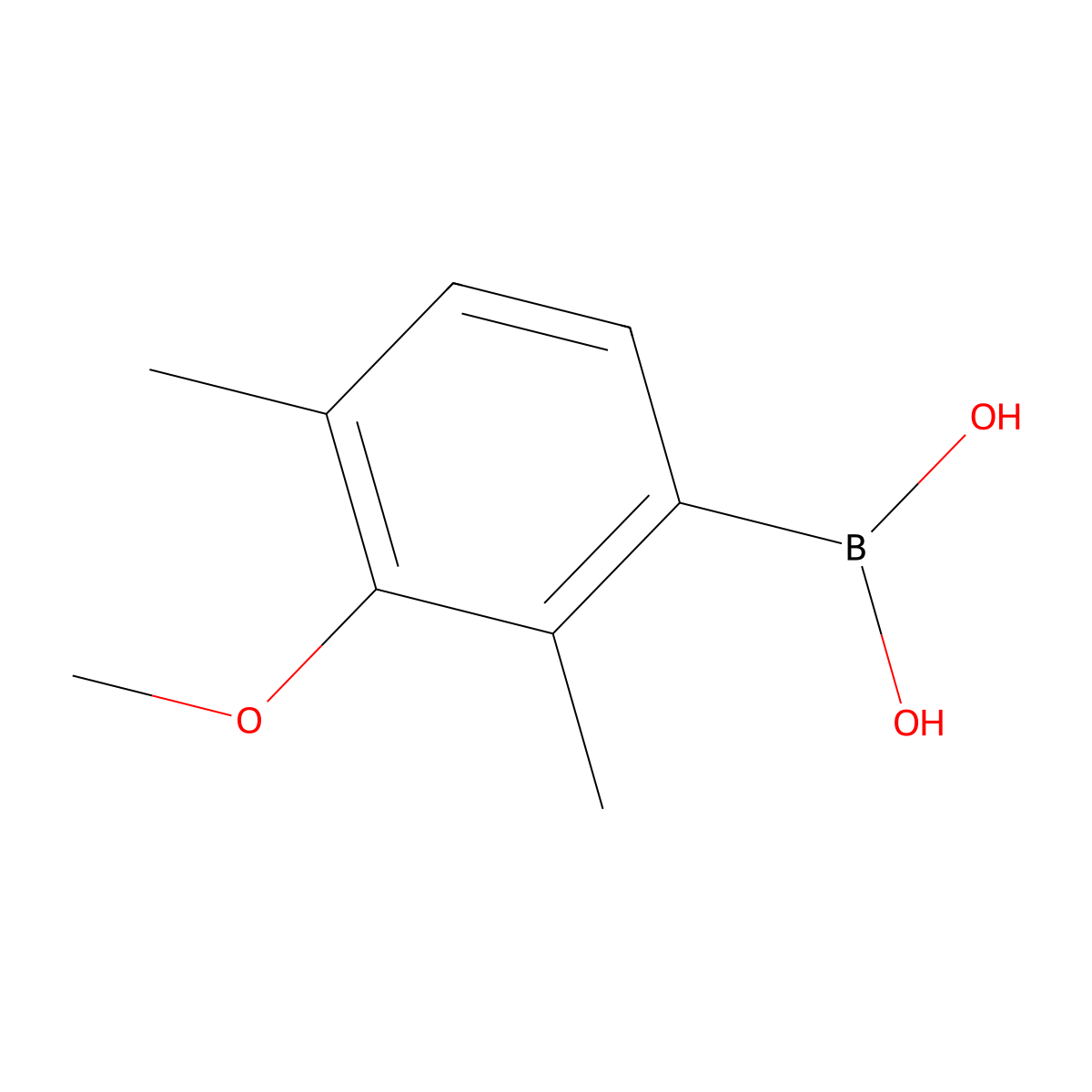 (3-Methoxy-2,4-dimethylphenyl)boronic acid molecular structure, CAS 1310384-09-8