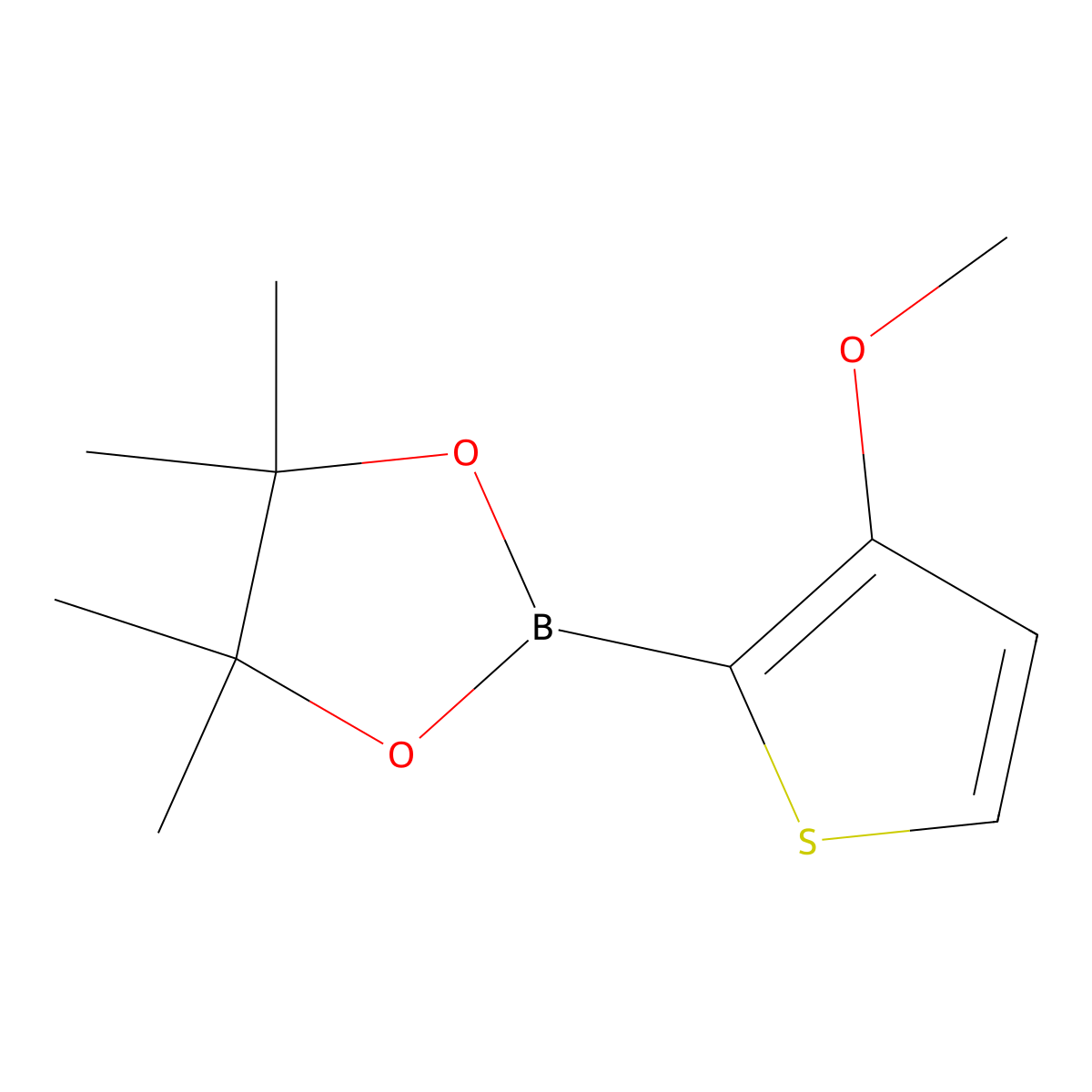2-(3-Methoxythiophen-2-yl)-4,4,5,5-tetramethyl-1,3,2-dioxaborolane molecular structure, CAS 1310384-98-5
