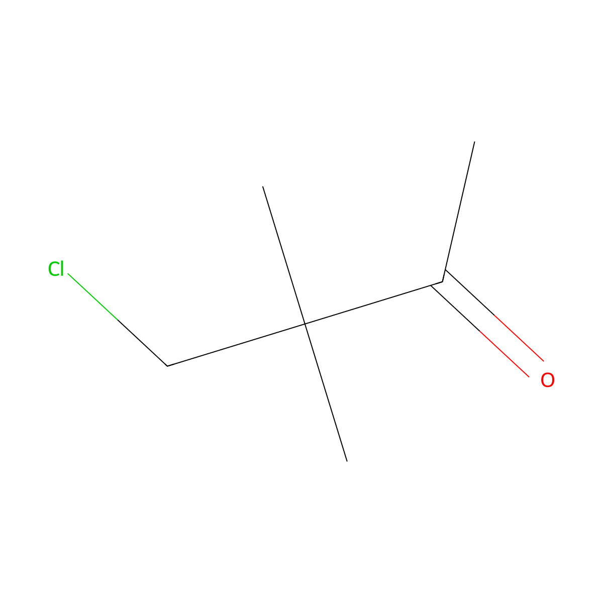 4-Chloro-3,3-dimethylbutan-2-one molecular structure, CAS 13104-53-5