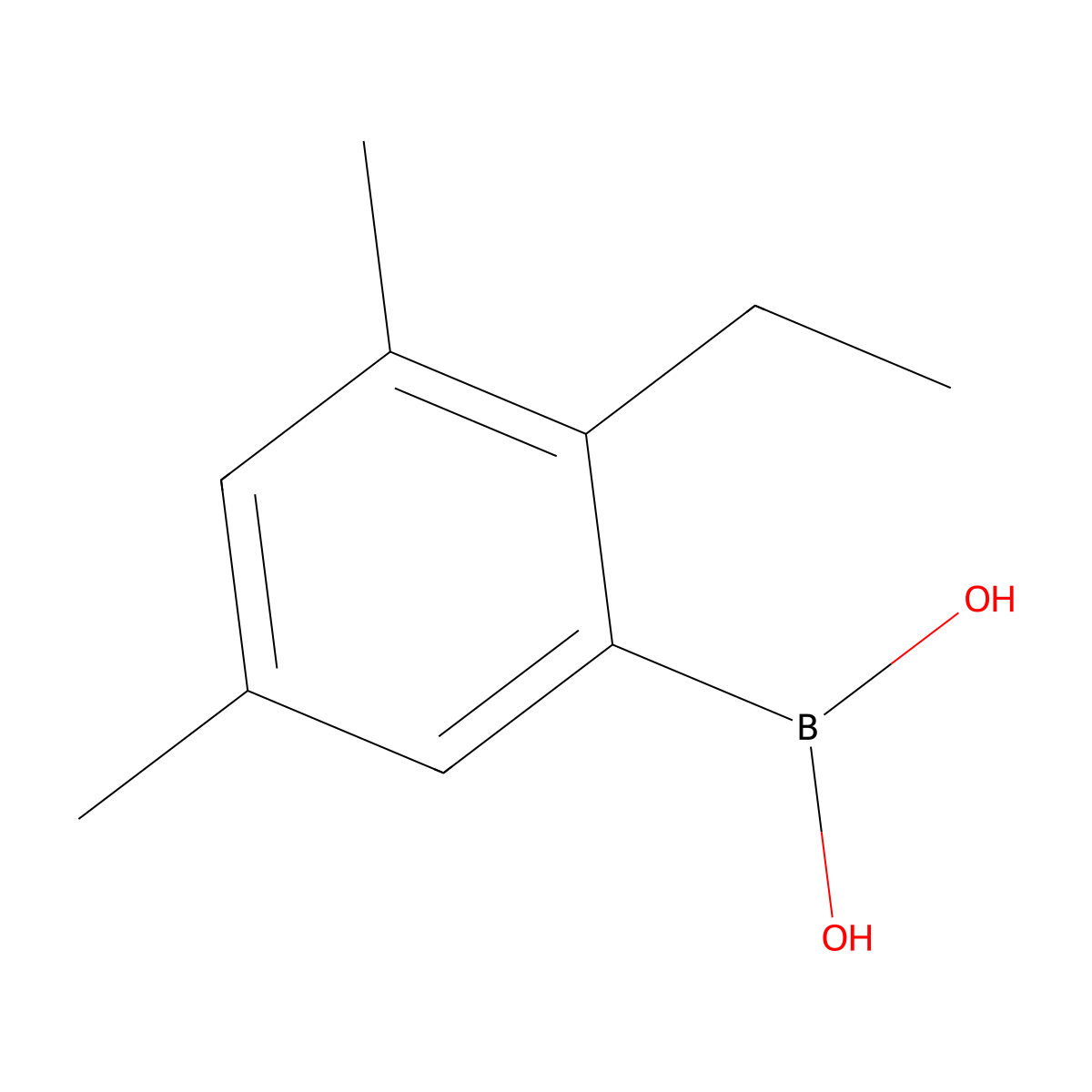 (2-Ethyl-3,5-dimethylphenyl)boronic acid molecular structure, CAS 1310403-92-9