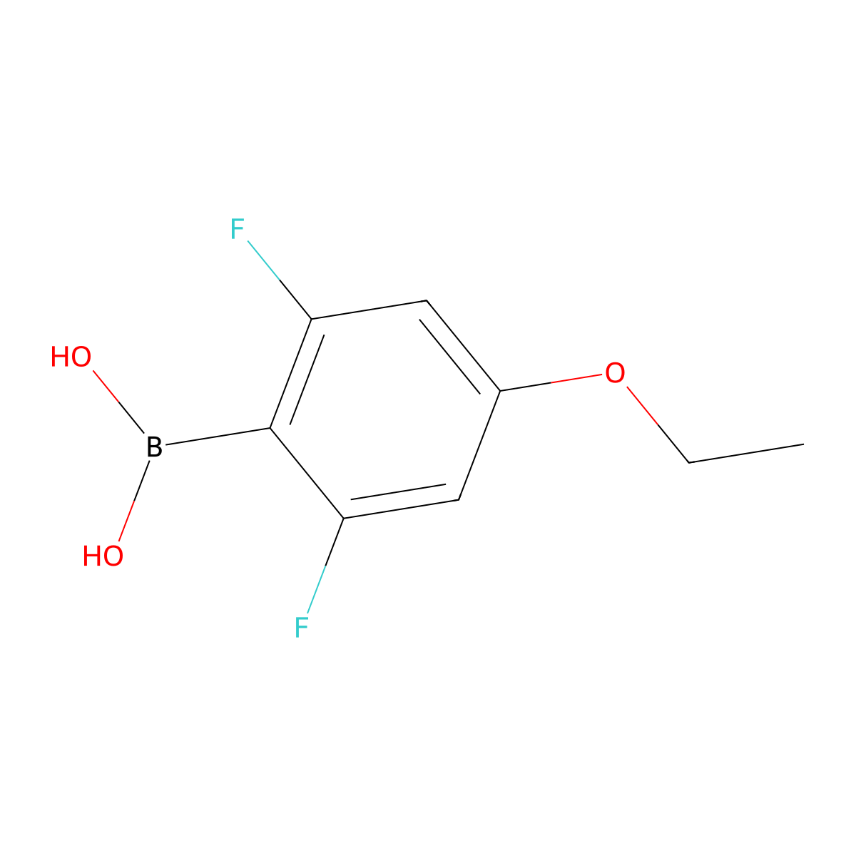 (4-Ethoxy-2,6-difluorophenyl)boronic acid molecular structure, CAS 1310403-94-1