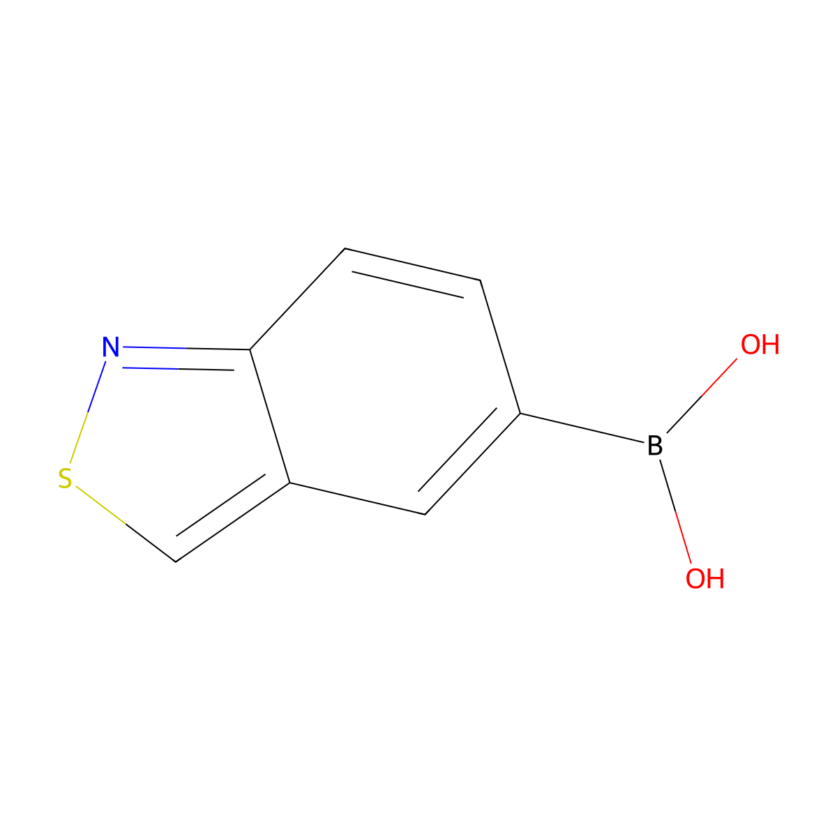 Benzo[c]isothiazol-5-ylboronic acid molecular structure, CAS 1310404-02-4