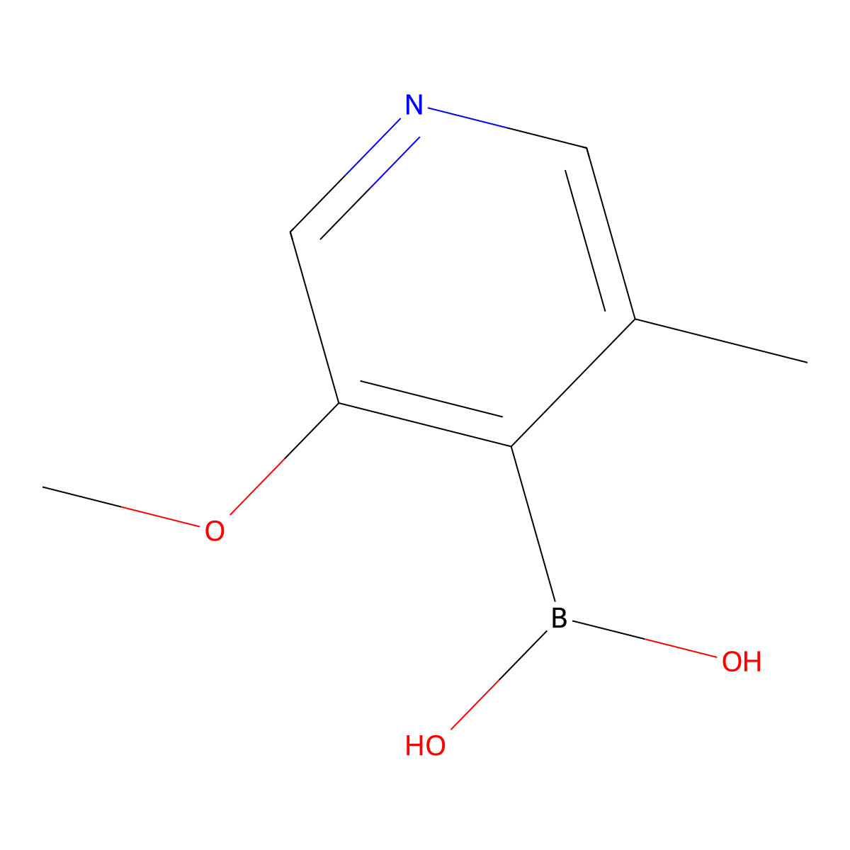 (3-Methoxy-5-methylpyridin-4-yl)boronic acid molecular structure, CAS 1310404-22-8