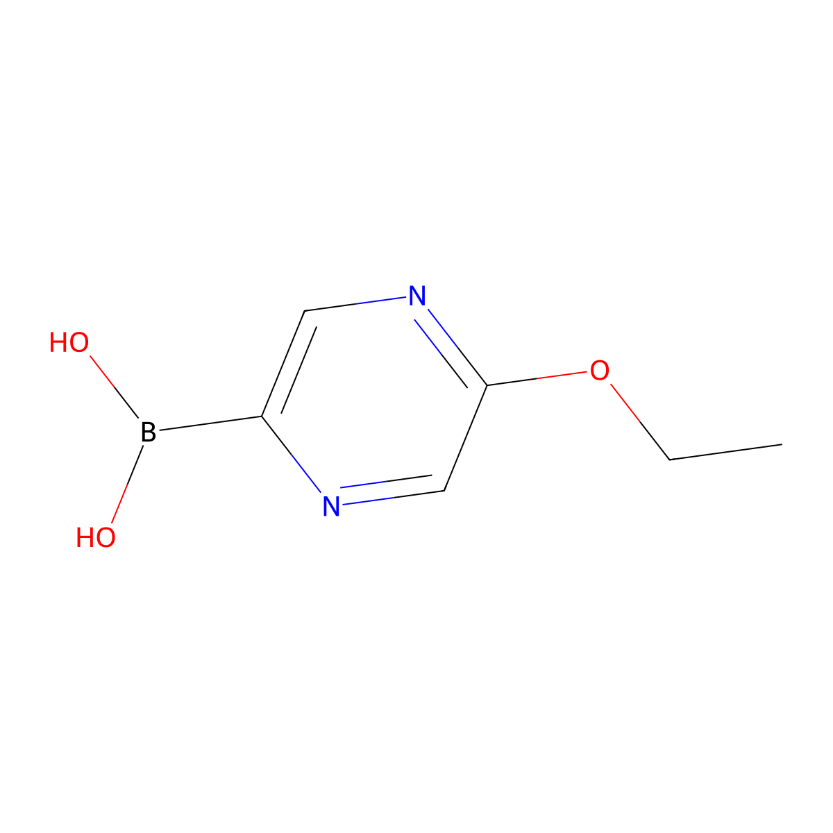 5-Ethoxypyrazine-2-boronic acid molecular structure, CAS 1310404-62-6