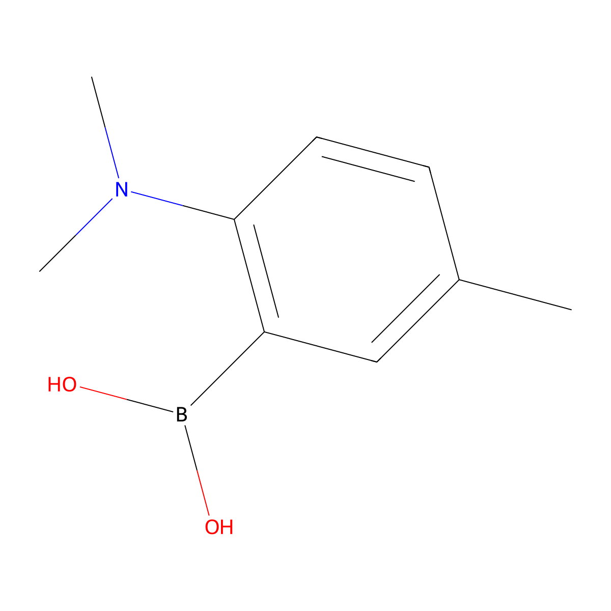 (2-(Dimethylamino)-5-methylphenyl)boronic acid molecular structure, CAS 1310404-83-1