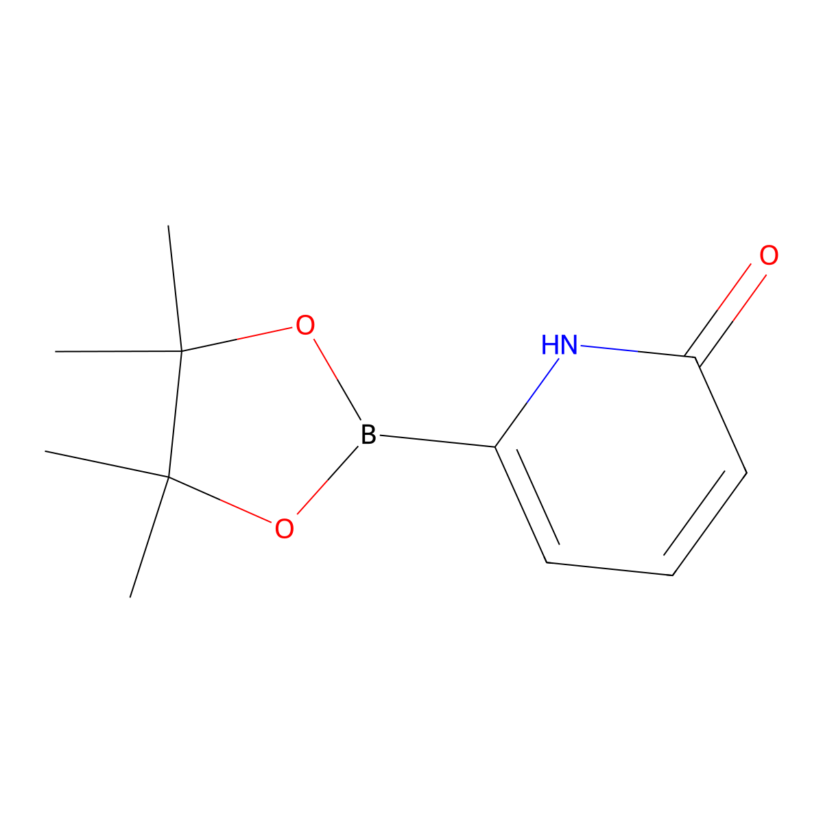 6-(4,4,5,5-Tetramethyl-1,3,2-dioxaborolan-2-yl)pyridin-2(1H)-one molecular structure, CAS 1310405-04-9