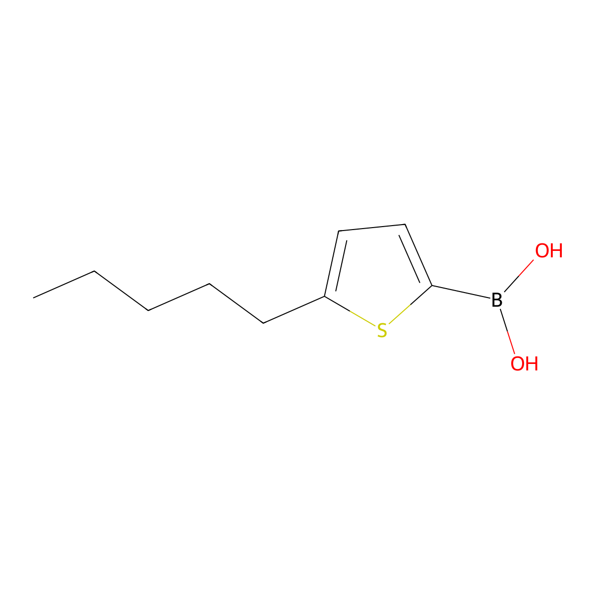 5-Pentylthiophene-2-boronicacid molecular structure, CAS 1310405-19-6