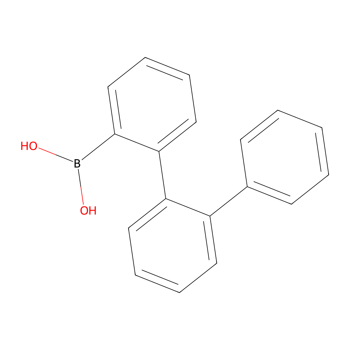2-(Biphenyl)phenyl boronic acid molecular structure, CAS 1310405-29-8