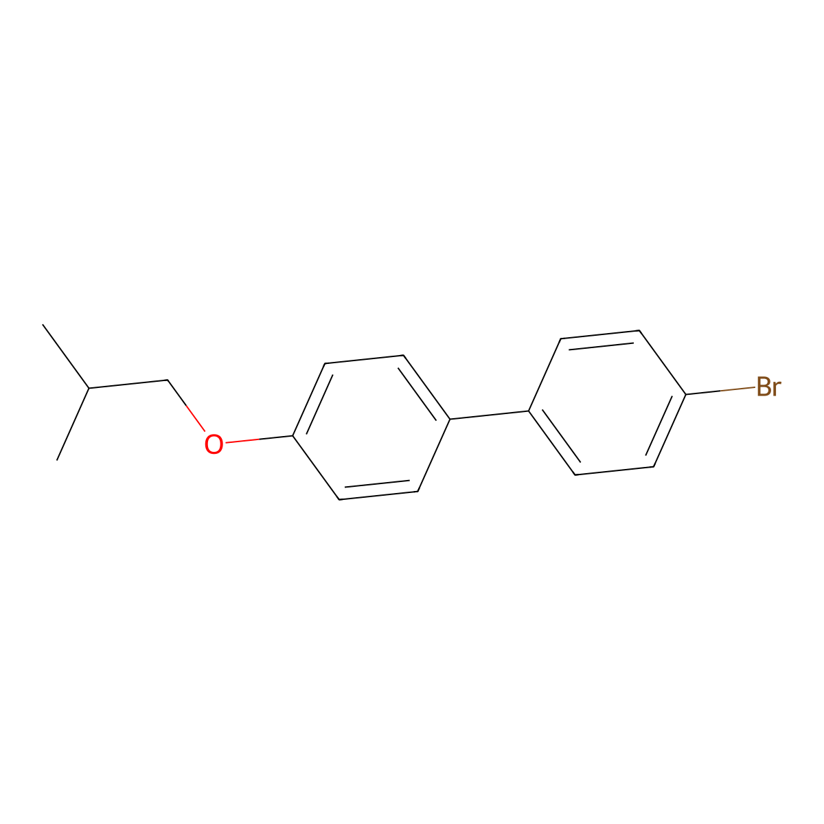 4-Bromo-4'-isobutoxybiphenyl molecular structure, CAS 1310416-57-9