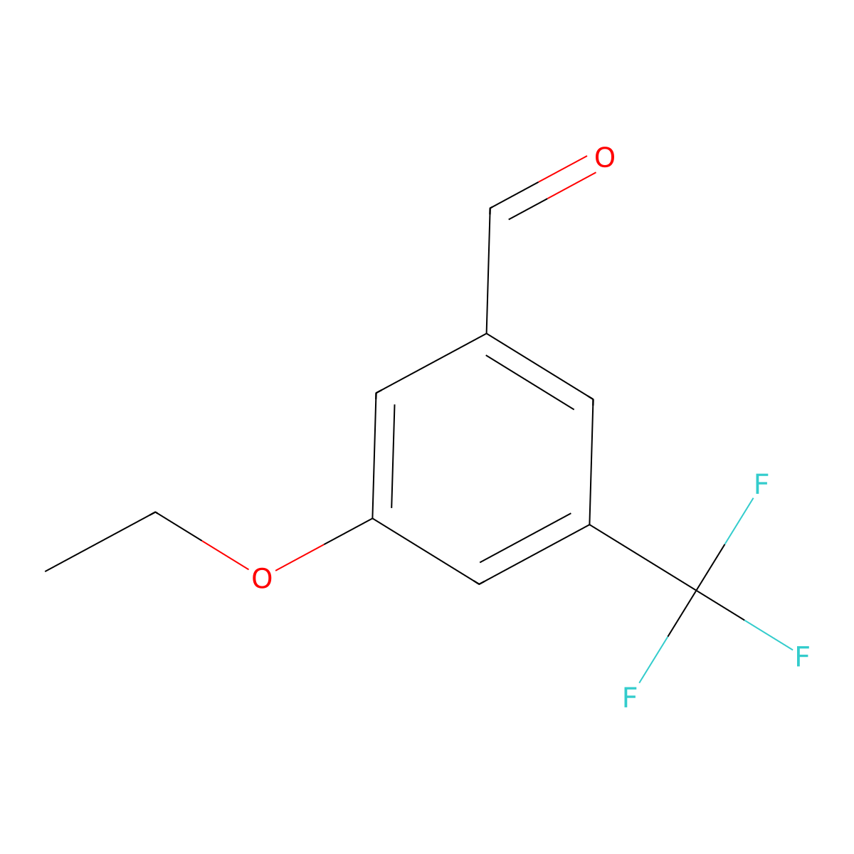 3-Ethoxy-5-(trifluoromethyl)benzaldehyde molecular structure, CAS 1310416-64-8