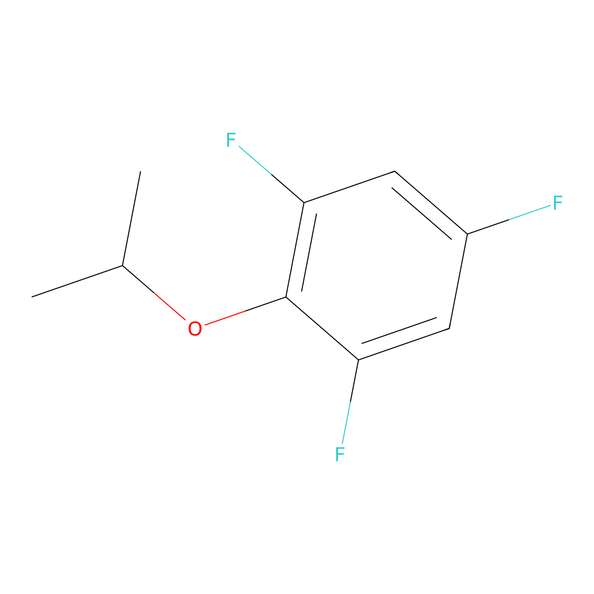 2-(2',4',6'-Trifluorophenoxy)propane molecular structure, CAS 1310416-65-9