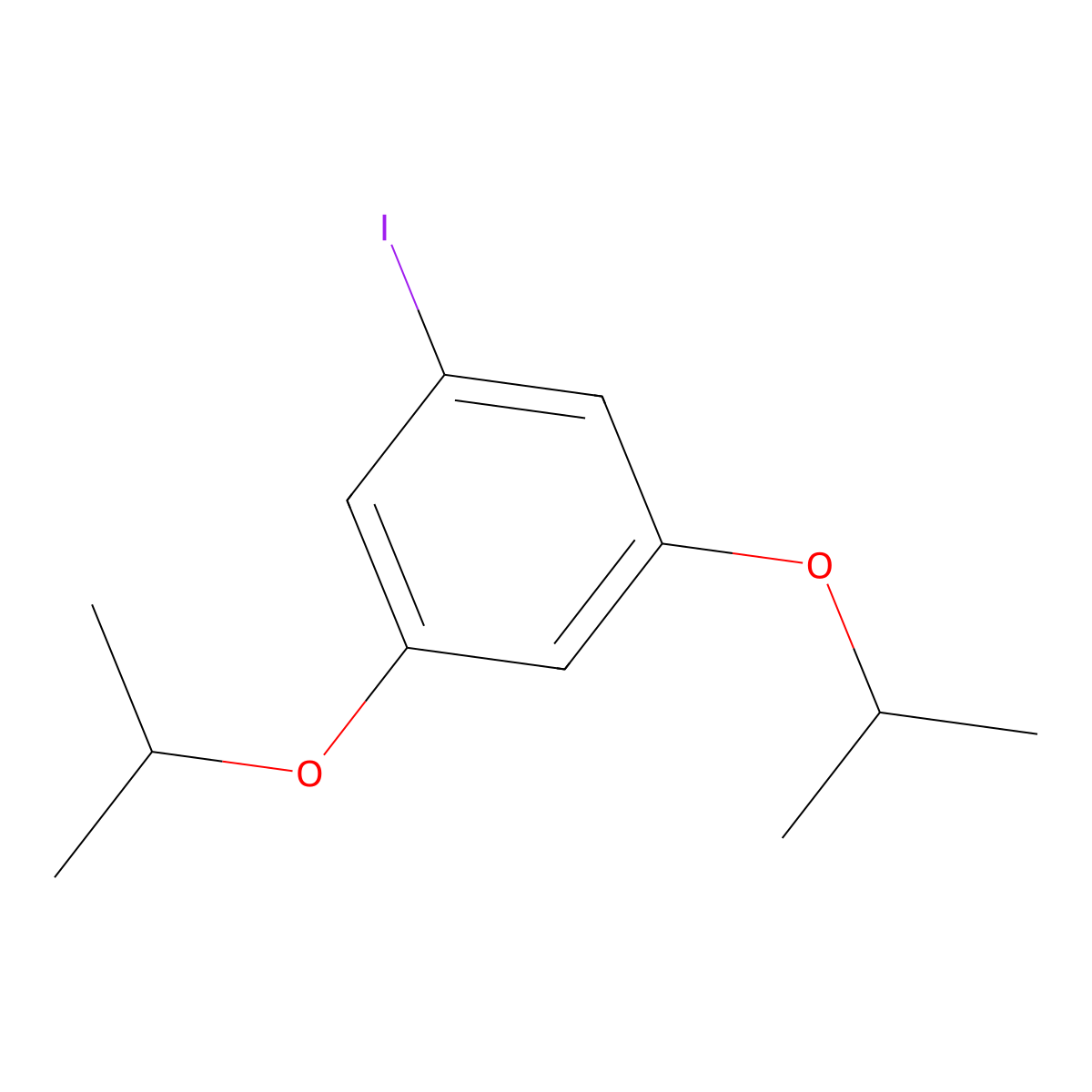 1-Iodo-3,5-bis(propan-2-yloxy)benzene molecular structure, CAS 1310418-55-3