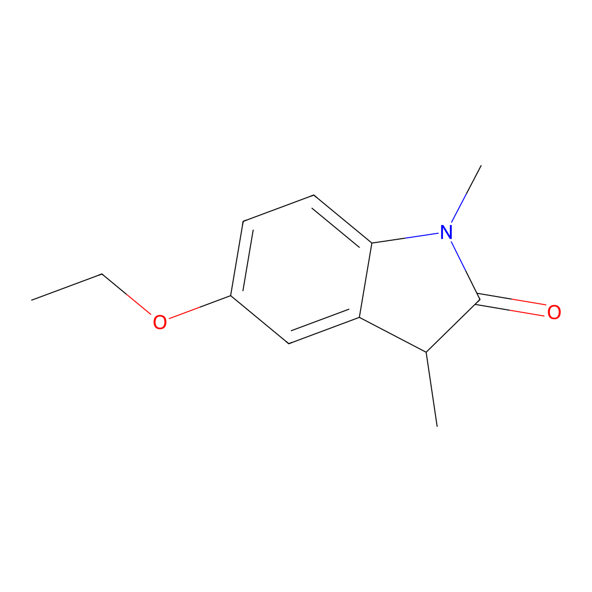 5-Ethoxy-1,3-dimethylindolin-2-one molecular structure, CAS 131042-86-9