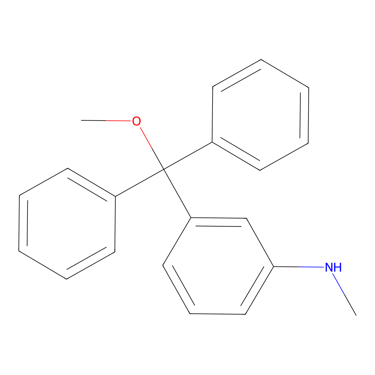 3-(Methoxydiphenylmethyl)-N-methylaniline molecular structure, CAS 1310450-19-1