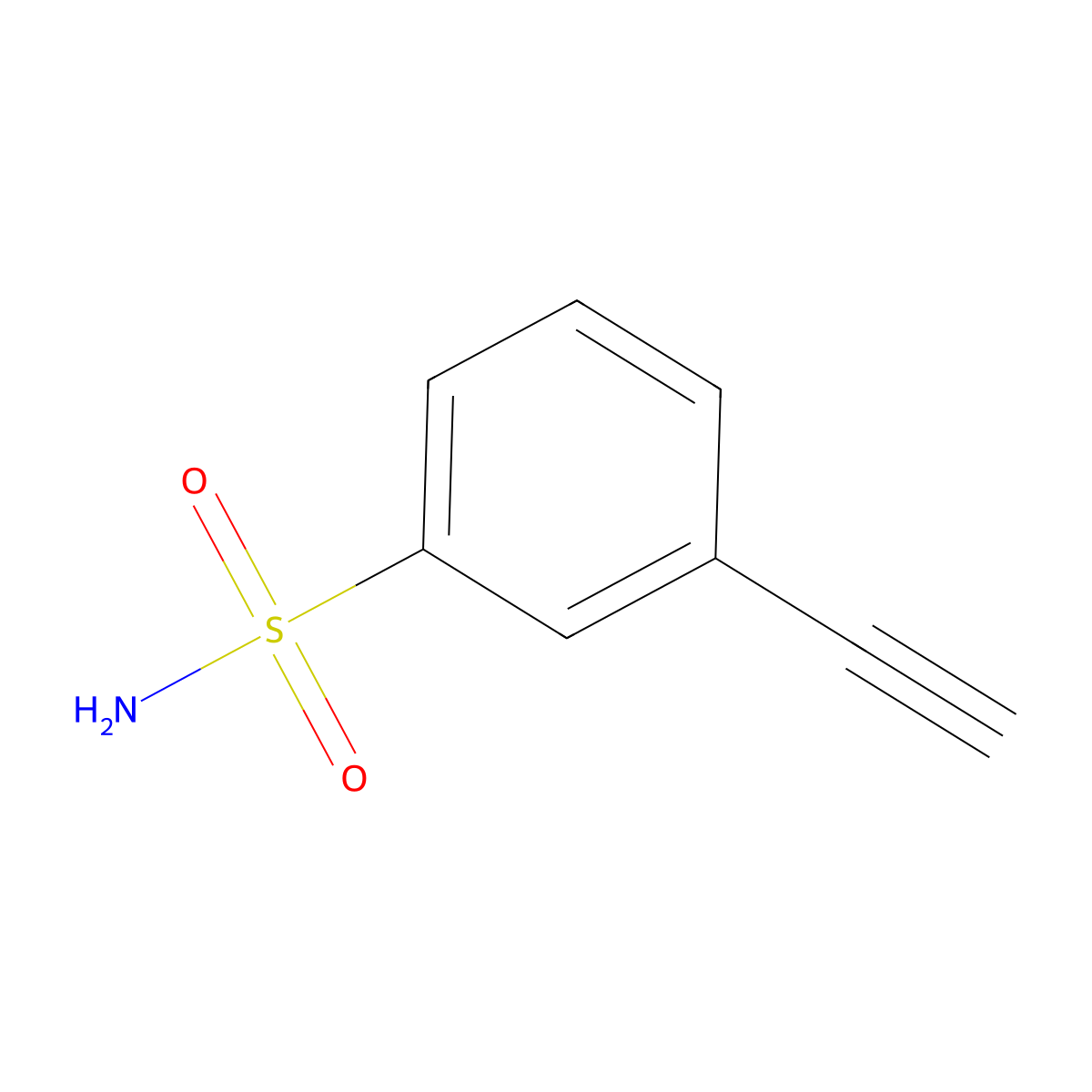 3-Ethynylbenzenesulfonamide molecular structure, CAS 1310456-99-5