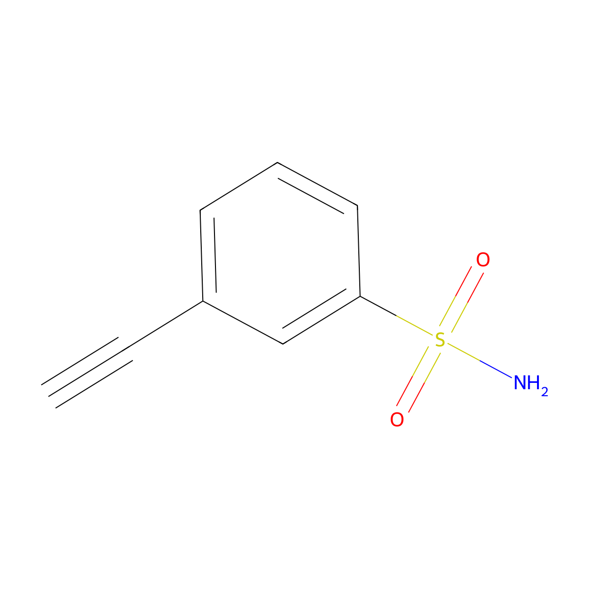 3-Ethynylbenzenesulfonamide molecular structure, CAS 1310456-99-5