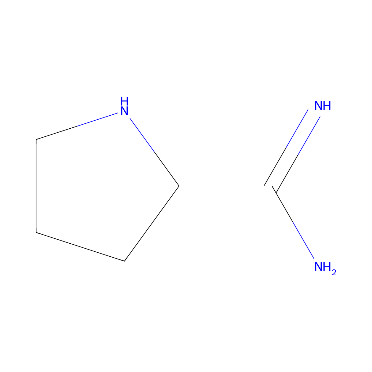 Pyrrolidine-2-Carboximidamide molecular structure, CAS 1310457-96-5