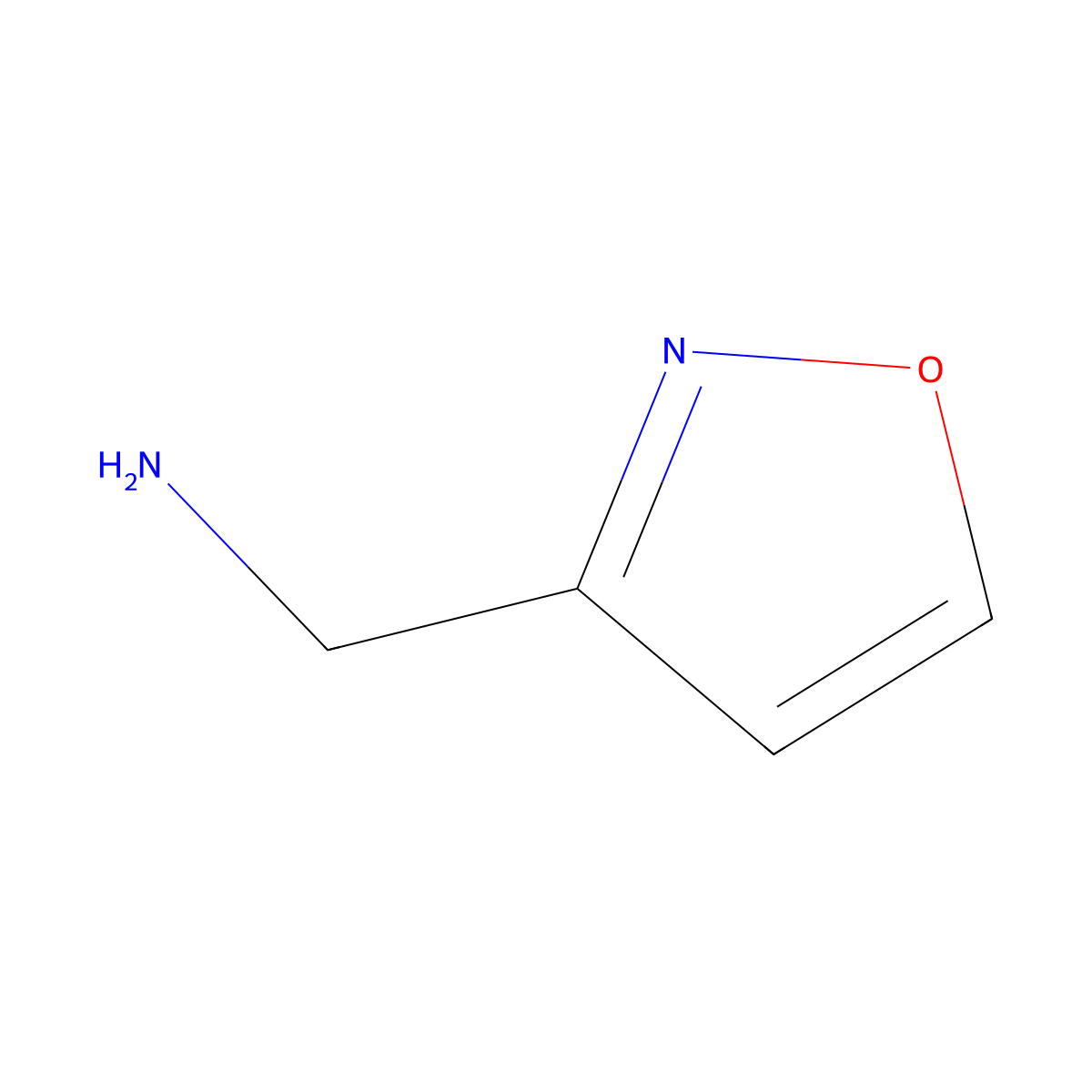 1,2-Oxazol-3-ylmethanamine molecular structure, CAS 131052-58-9