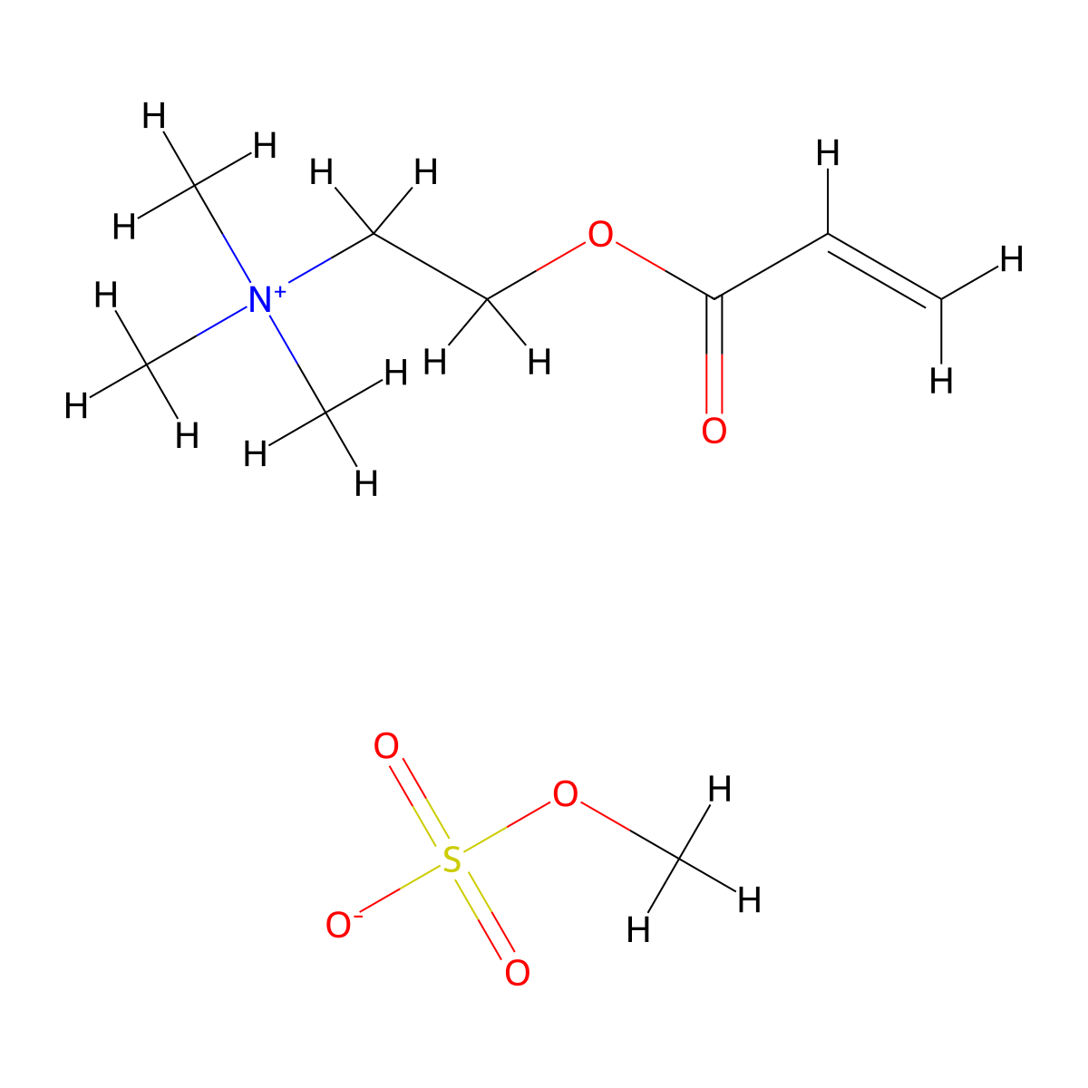 2-(Acryloyloxy)ethyltrimethylammonium methyl sulfate molecular structure, CAS 13106-44-0