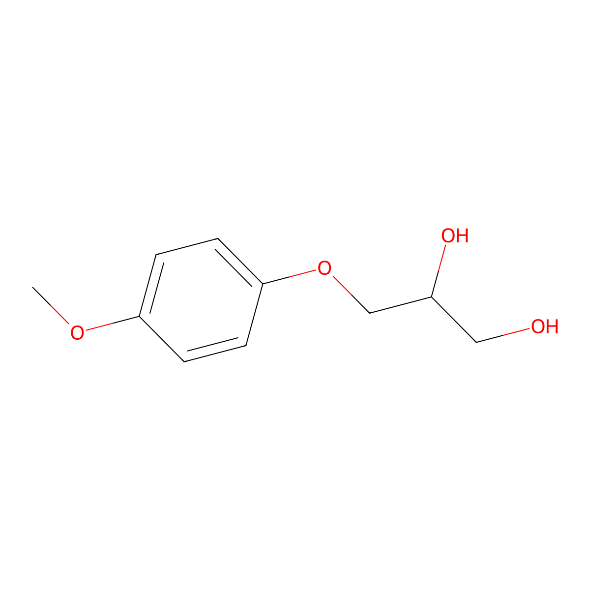 (2R)-3-(4-methoxyphenoxy)propane-1,2-diol molecular structure, CAS 131064-87-4