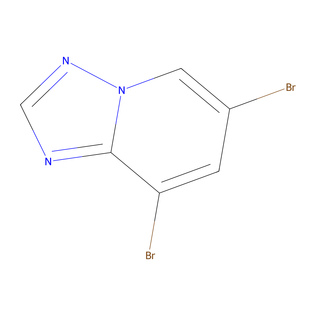 6,8-Dibromo-[1,2,4]triazolo[1,5-a]pyridine molecular structure, CAS 1310680-10-4