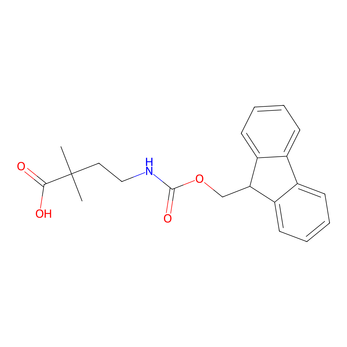 Fmoc-4-amino-2,2-dimethyl-butyric acid molecular structure, CAS 1310680-24-0