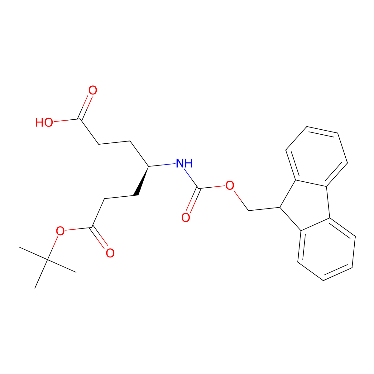(R)-4-((((9H-Fluoren-9-yl)methoxy)carbonyl)amino)-7-(tert-butoxy)-7-oxoheptanoic acid molecular structure, CAS 1310680-26-2