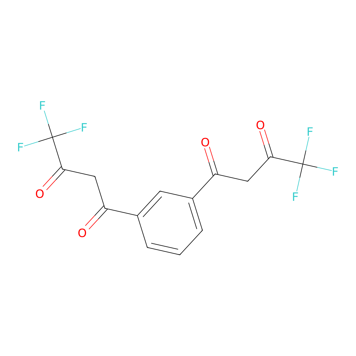 1,1'-(1,3-Phenylene)bis(4,4,4-trifluorobutane-1,3-dione) molecular structure, CAS 1310684-78-6