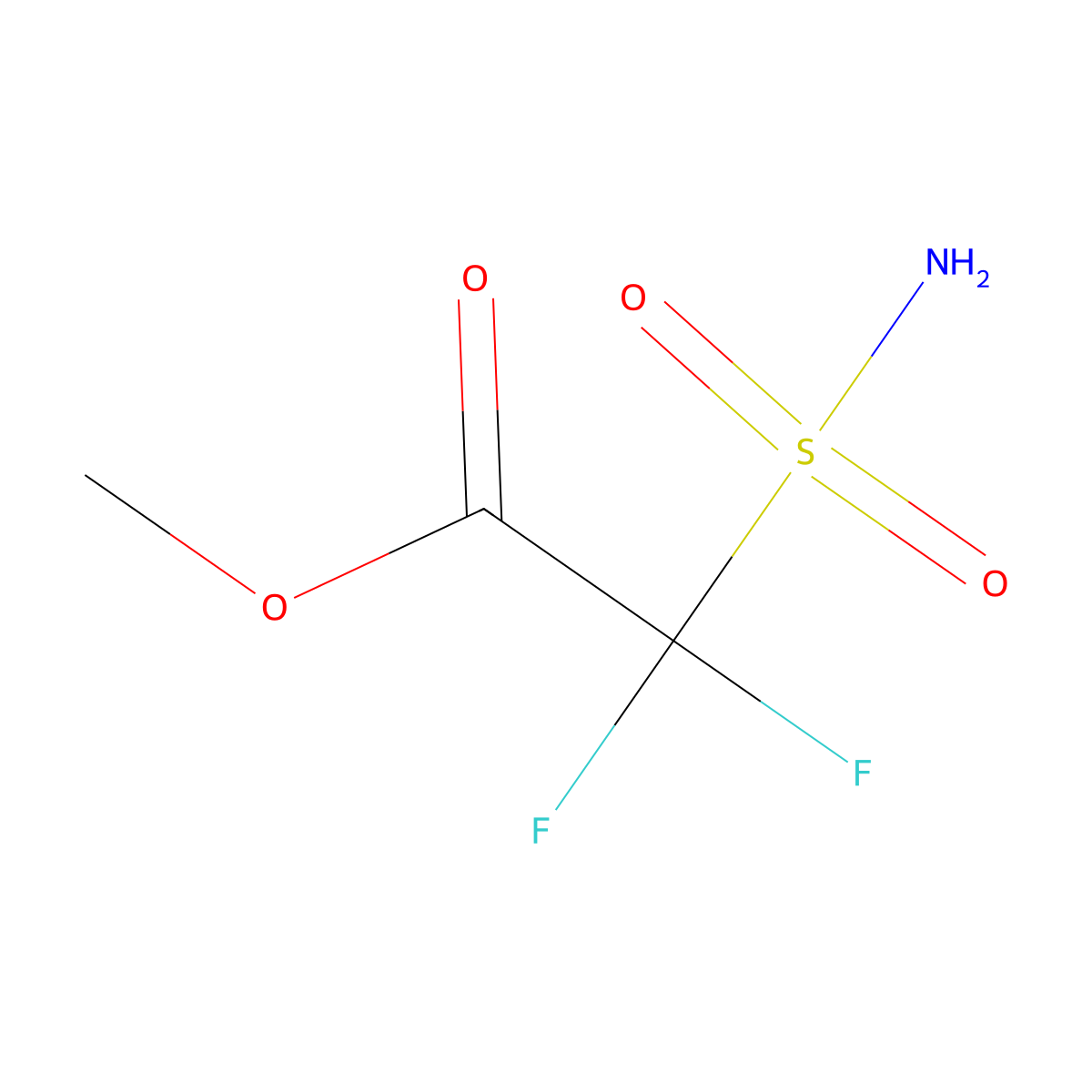 Methyl 2,2-difluoro-2-sulfamoylacetate molecular structure, CAS 1310695-92-1