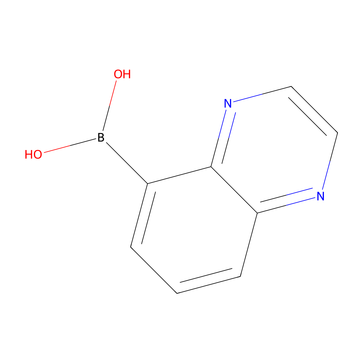Quinoxalin-5-ylboronic acid molecular structure, CAS 1310707-17-5