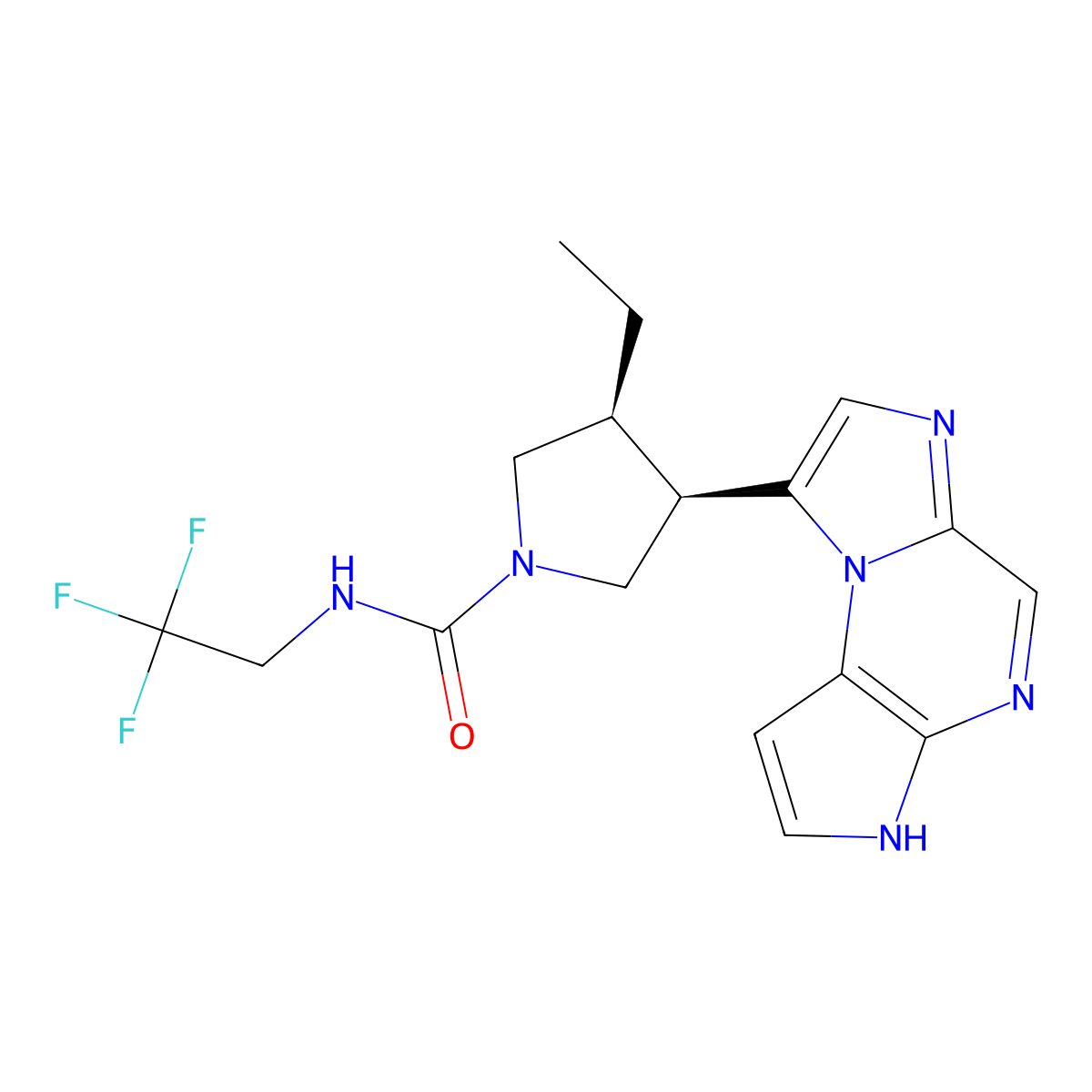 Upadacitinib molecular structure, CAS 1310726-60-3