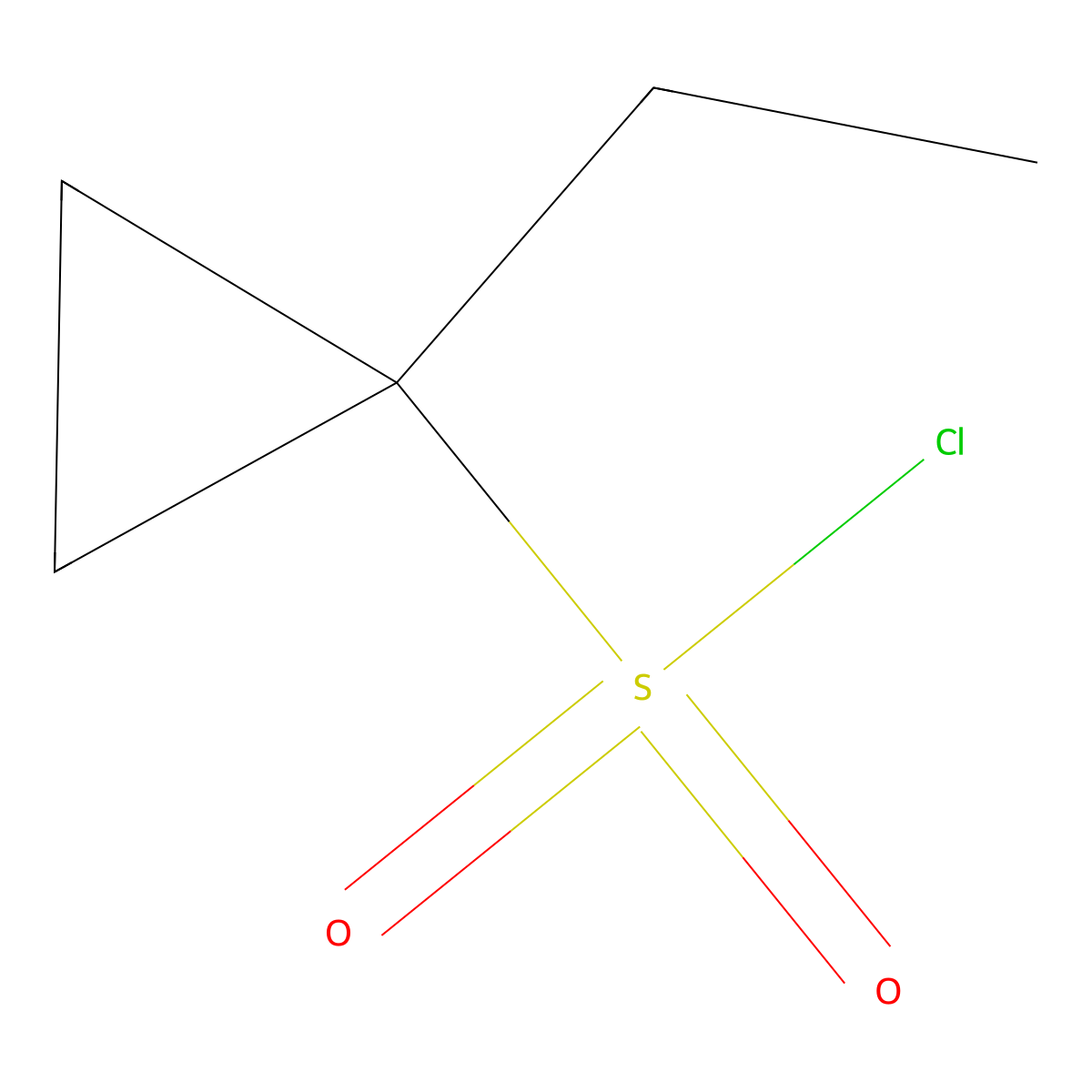 1-Ethylcyclopropane-1-sulfonyl chloride molecular structure, CAS 1310730-52-9
