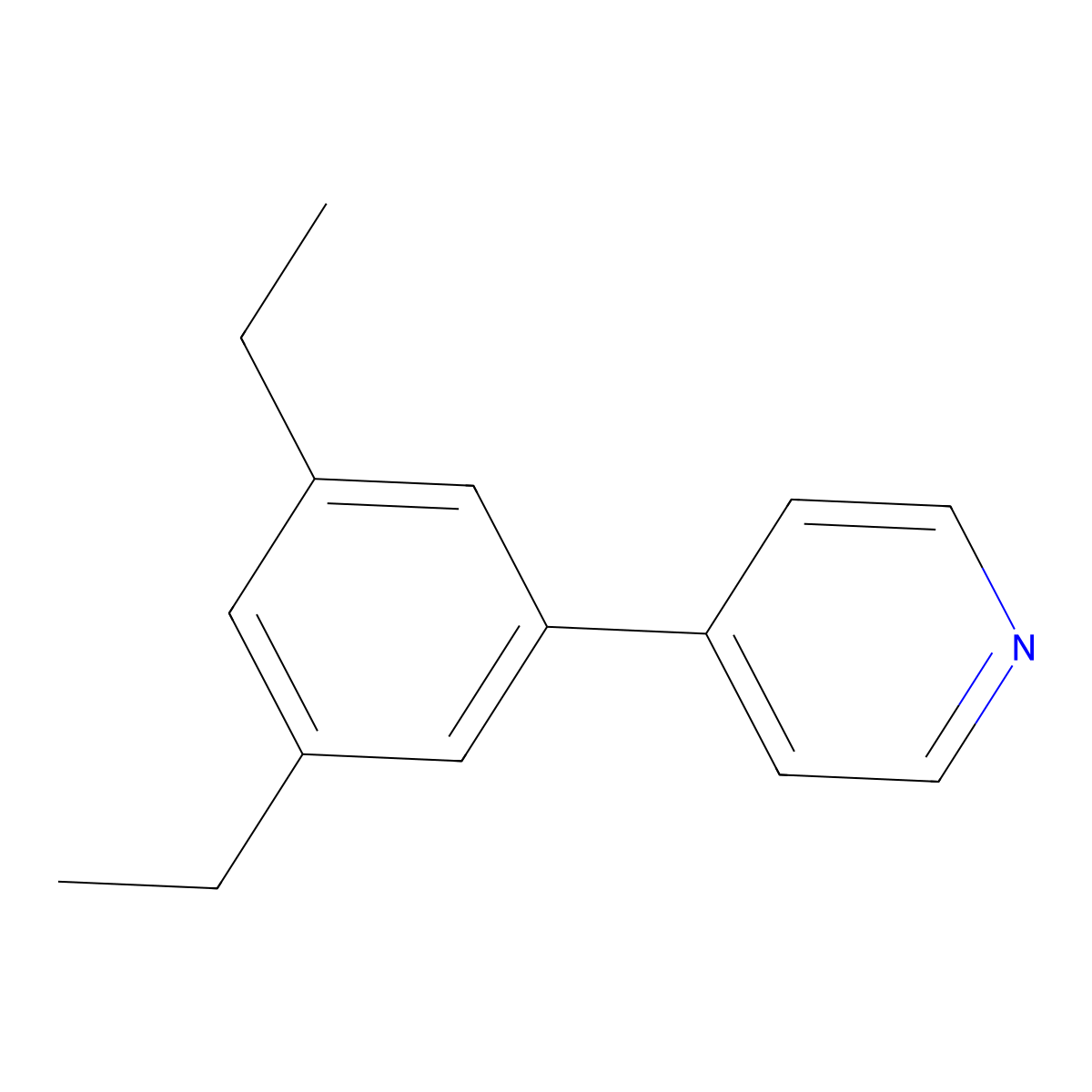4-(3,5-Diethylphenyl)pyridine molecular structure, CAS 1310736-59-4