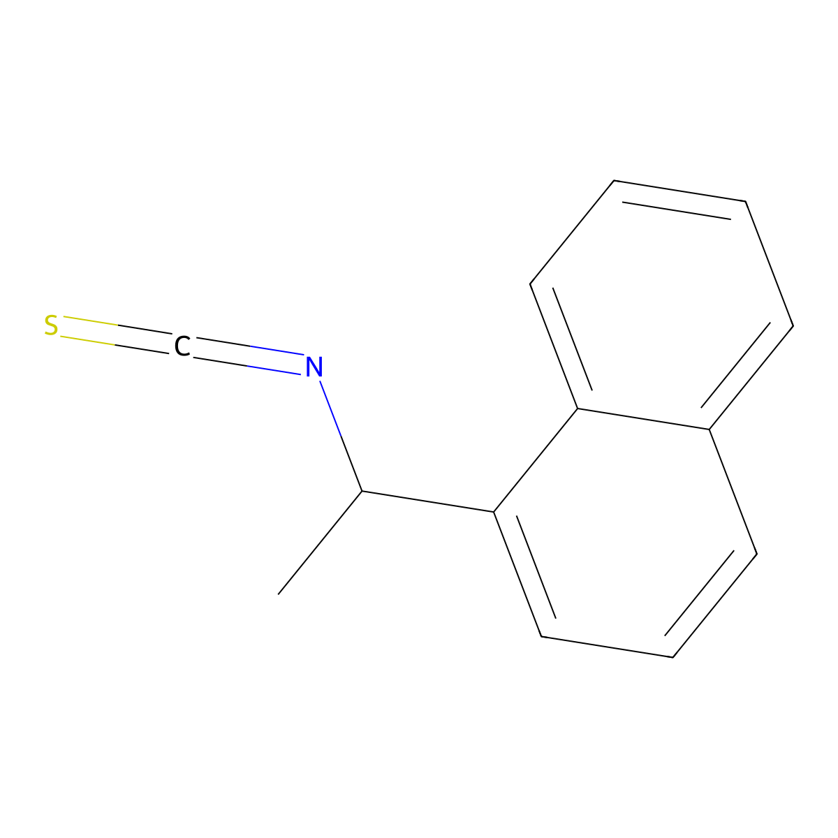 (S)-(+)-1-(1-Naphthyl)ethyl isothiocyanate molecular structure, CAS 131074-55-0