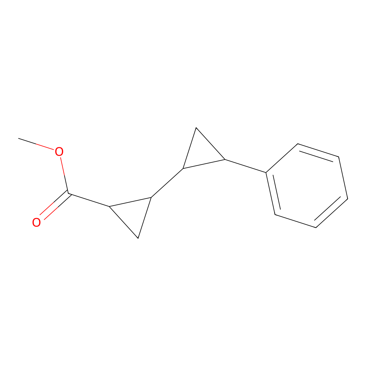 rac-methyl (1R,1'R,2S,2'S)-2'-phenyl-[1,1'-bi(cyclopropane)]-2-carboxylate molecular structure, CAS 1310743-90-8