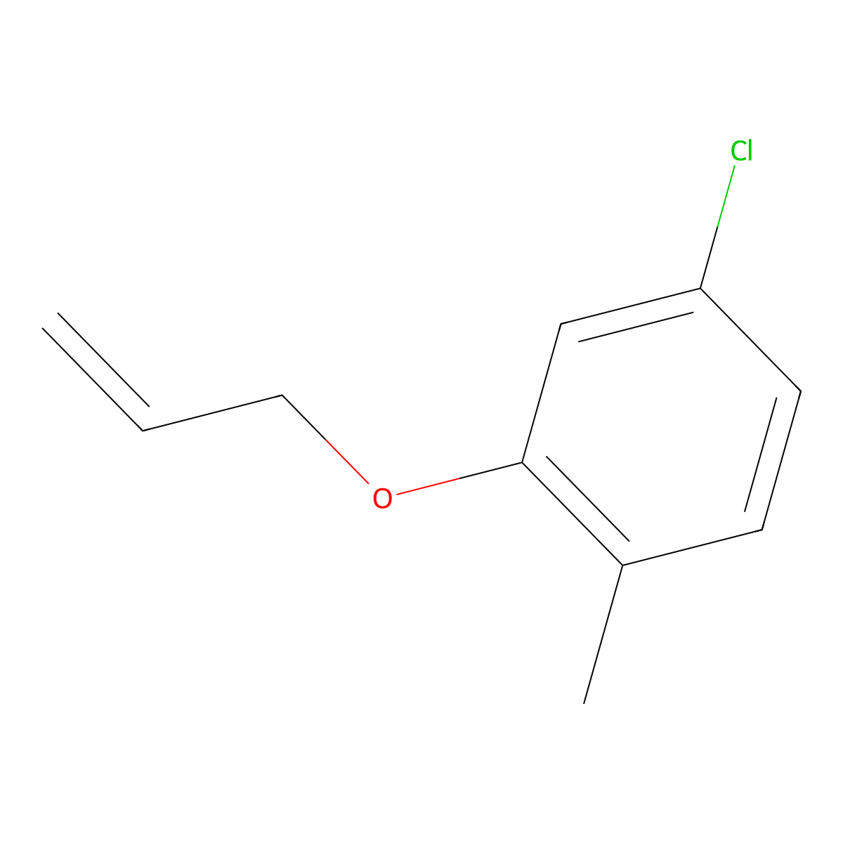 2-(Allyloxy)-4-chloro-1-methylbenzene molecular structure, CAS 1310800-49-7