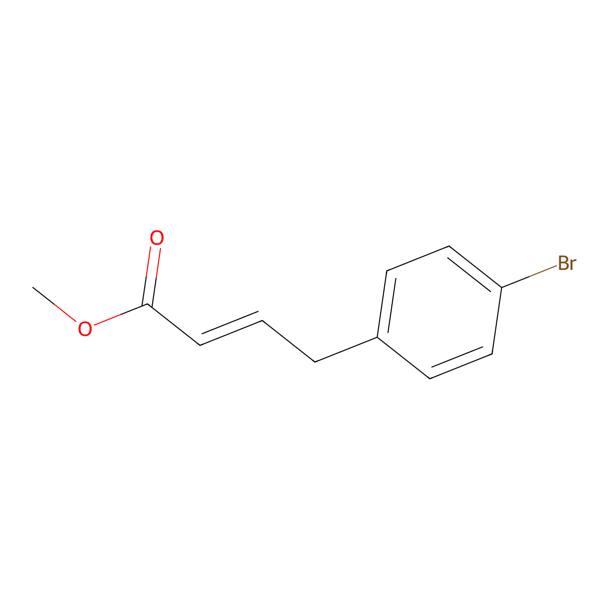 (E)-Methyl 4-(4-bromophenyl)but-2-enoate molecular structure, CAS 1310810-17-3