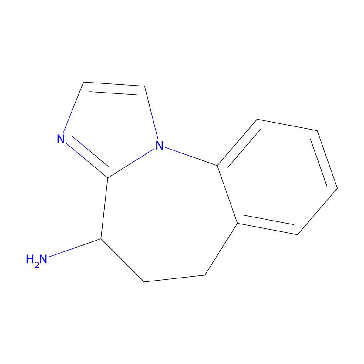 (R)-5,6-Dihydro-4H-benzo[F]imidazo[1,2-A]azepin-4-amine molecular structure, CAS 1310816-97-7