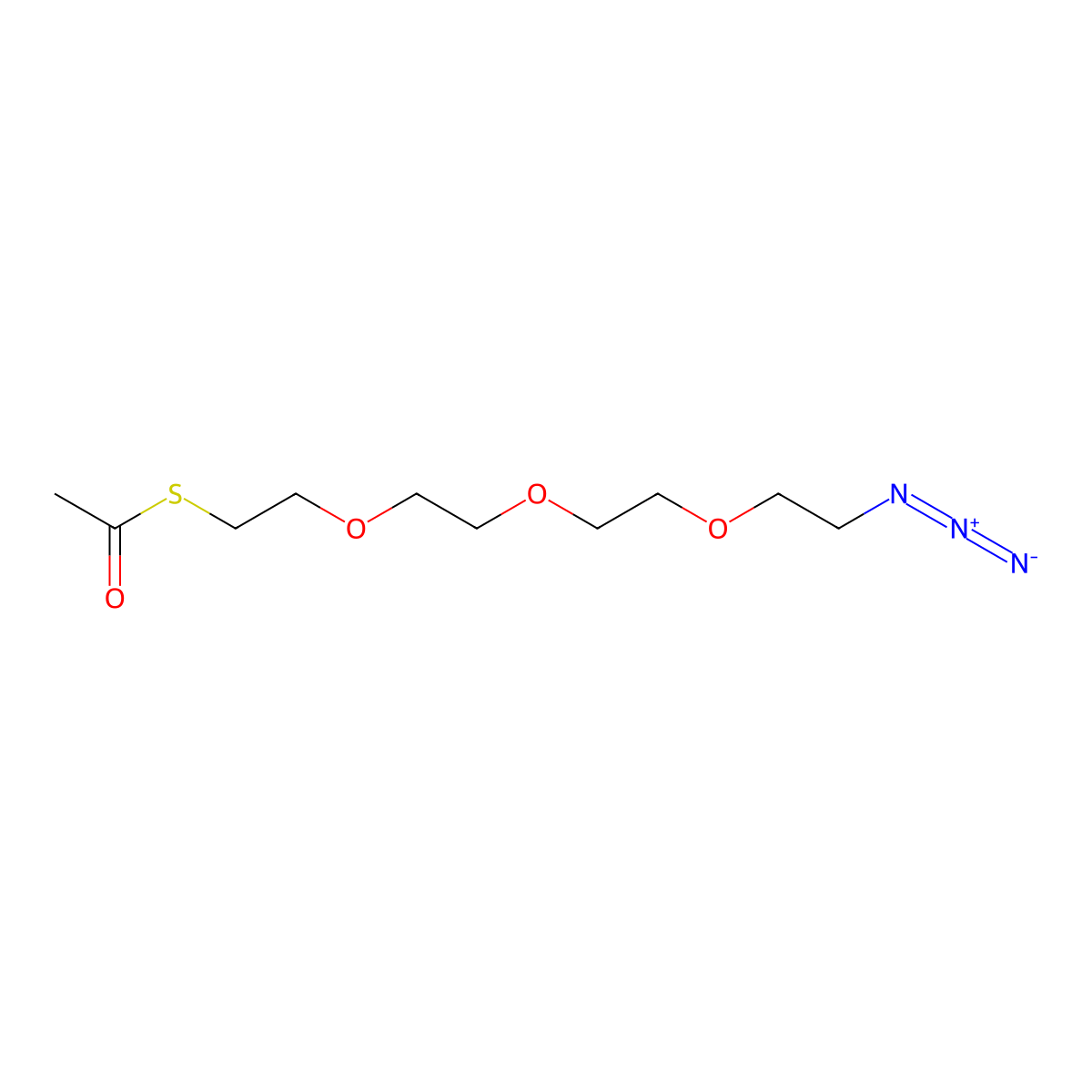 S-Acetyl-PEG3-azide molecular structure, CAS 1310827-26-9