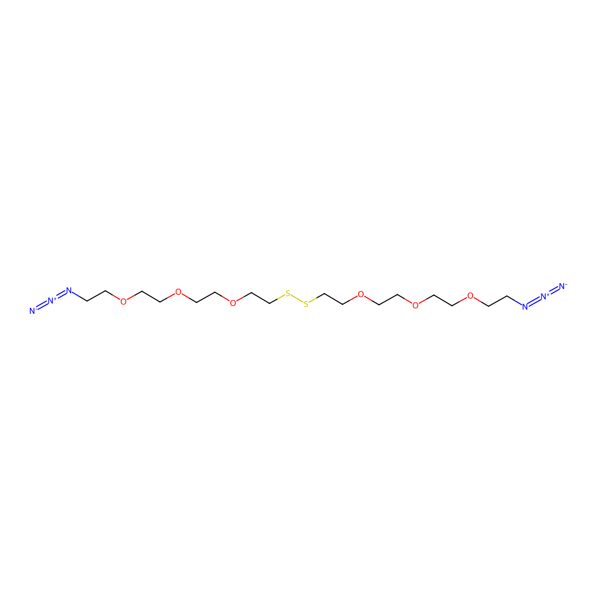 Azido-PEG3-SS-PEG3-azide molecular structure, CAS 1310827-27-0