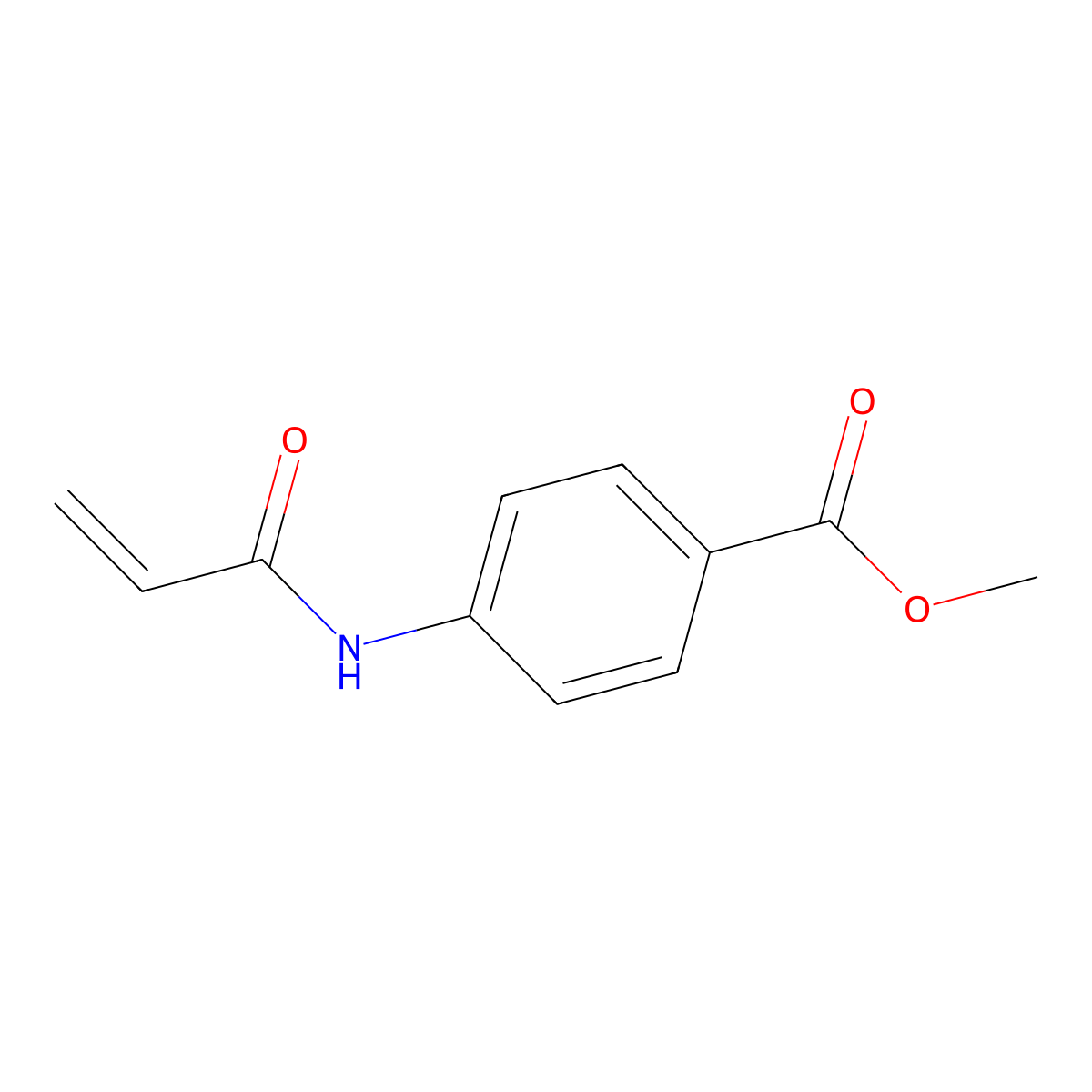 Methyl 4-acrylamidobenzoate molecular structure, CAS 131089-15-1