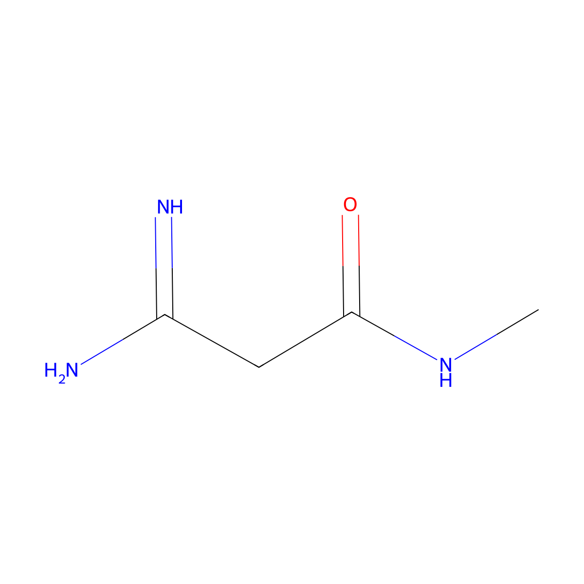 3-amino-3-imino-N-methylpropanamide molecular structure, CAS 1310914-01-2