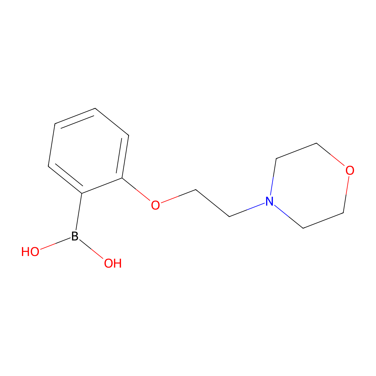 (2-(2-Morpholinoethoxy)phenyl)boronic acid molecular structure, CAS 1310930-78-9