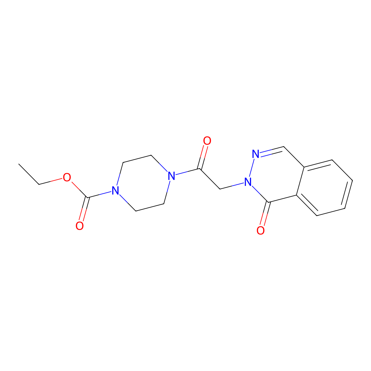ethyl 4-[(1-oxophthalazin-2(1H)-yl)acetyl]piperazine-1-carboxylate molecular structure, CAS 1310934-68-9