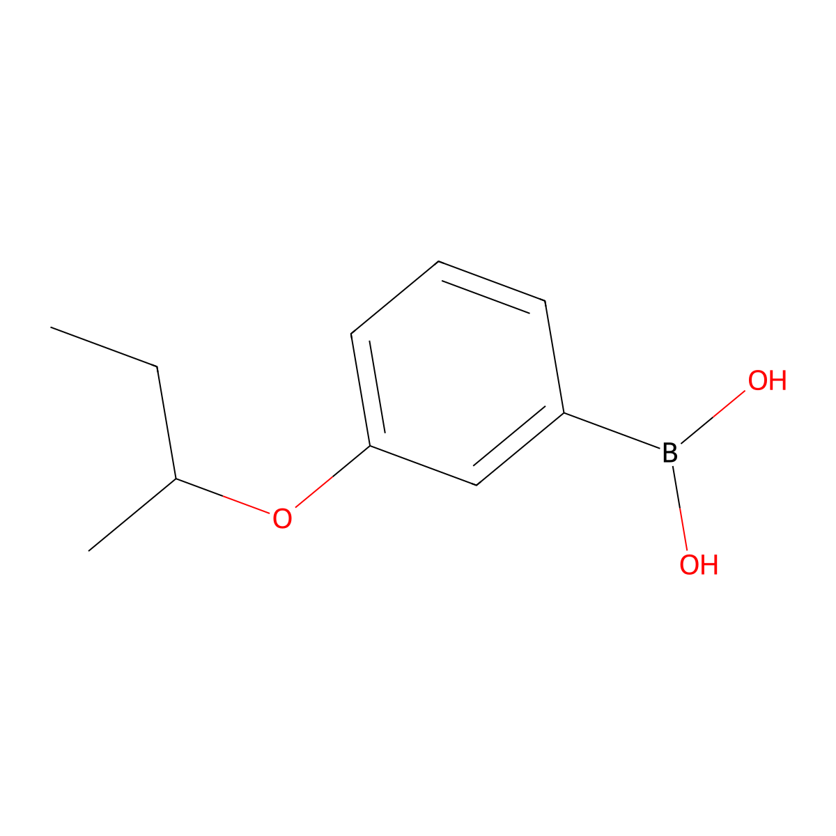 B-[3-(1-Methylpropoxy)phenyl]boronic acid molecular structure, CAS 1310939-42-4