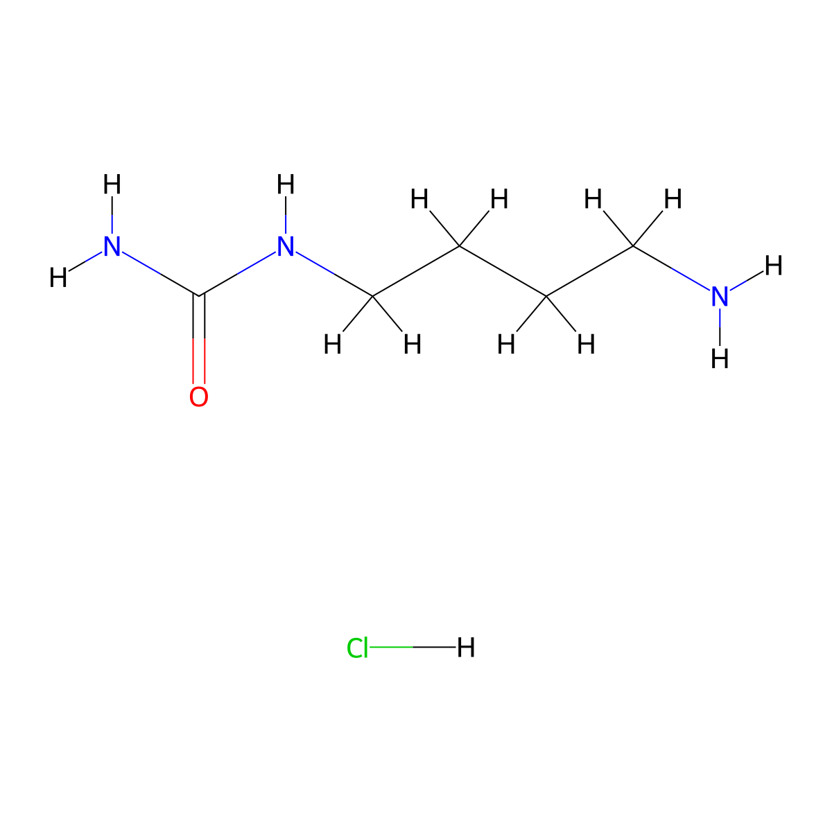 (4-Aminobutyl)urea hydrochloride molecular structure, CAS 1310964-83-0