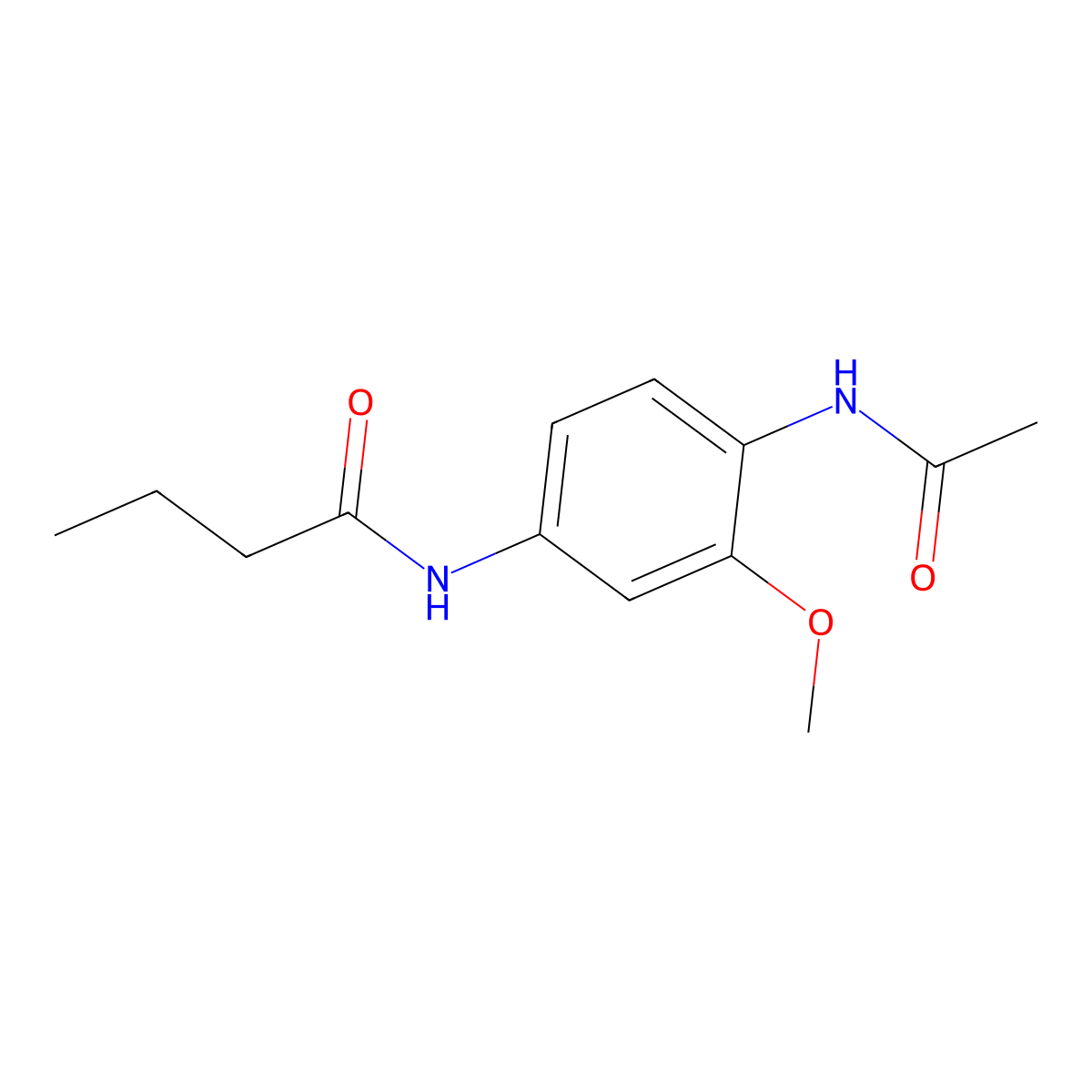 N-[4-(acetylamino)-3-methoxyphenyl]butanamide molecular structure, CAS 1311053-13-0