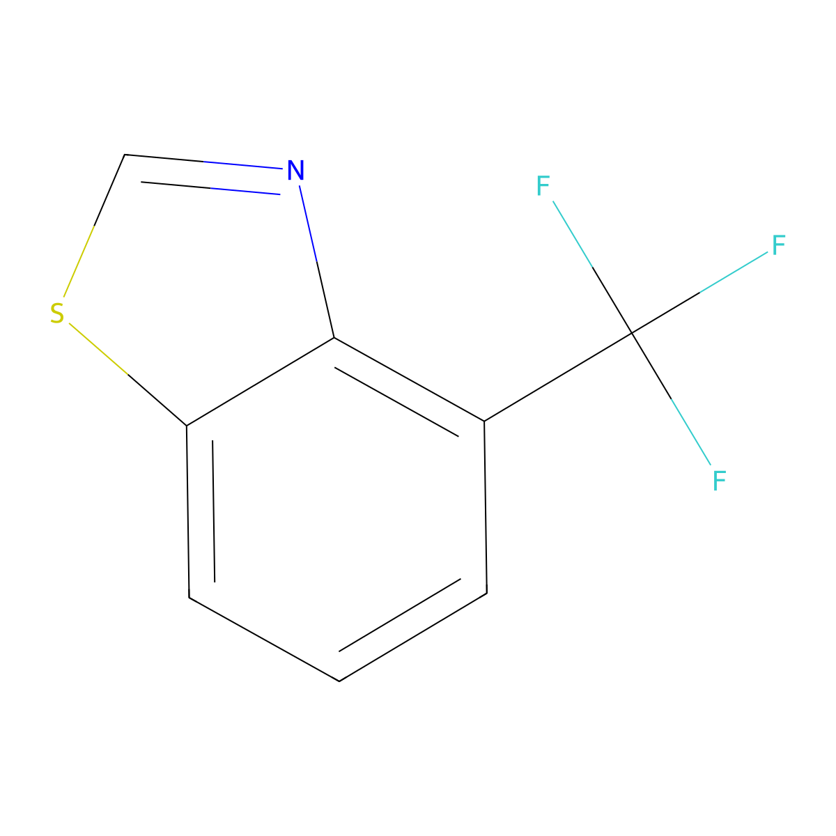 4-(Trifluoromethyl)-1,3-benzothiazole molecular structure, CAS 131106-69-9