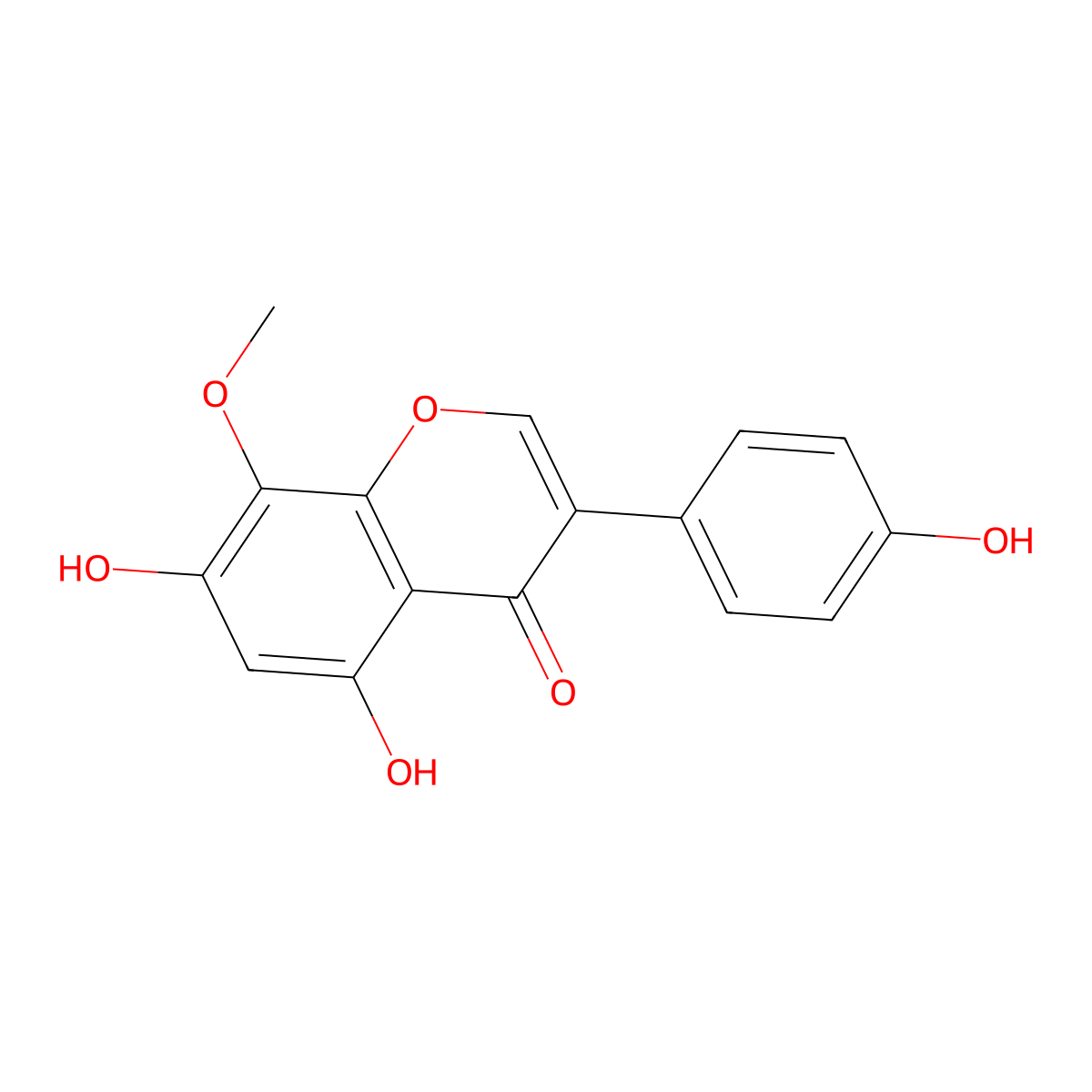 Psi-Tectorigenin molecular structure, CAS 13111-57-4